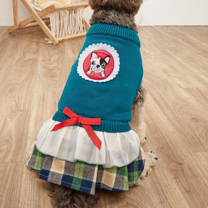 Djurstickad hundtr&ouml;ja, tr&ouml;ja med halv br&ouml;stslag design, tr&ouml;ja f&ouml;r hundar, husdjurskl&auml;der f&ouml;r alla typer av hundar